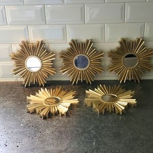 5 small/medium sized mid centurty modern mirrors